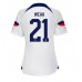 Verenigde Staten Timothy Weah #21 Voetbalkleding Thuisshirt Dames WK 2022 Korte Mouwen